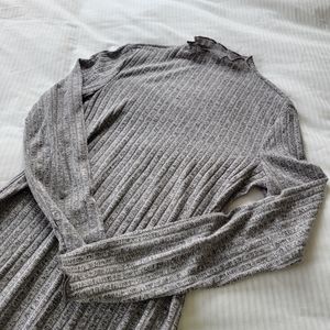 Ribbed Long Sleeve Dress